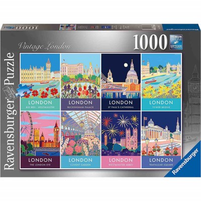 Puzzle Londra Vintage, 1000 Piese foto