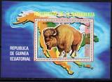 GUINEEA ECUATORIALA 1977, Fauna, Bizon, MNH