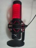 Microfon PC HyperX QuadCast USB, Condensator, black - red