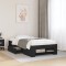 vidaXL Cadru de pat, negru, 90x190 cm, lemn prelucrat 3295521