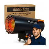 Tun de caldura 100 Kw, incalzitor pe gaz, cu reductor automat, temostat, Kraft