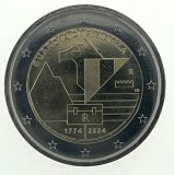 Moneda 2 Euro Comemorativă Italia 2024: Guarda di Finanza, UNC. Serie nouă, necirculată