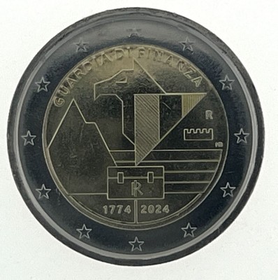 moneda 2 euro comemorativa ITALIA 2024_1: Guarda de Finante, UNC foto