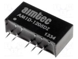 Convertor DC/DC 1W AIMTEC 10,8-13,2VDC la 5VDC și -5VDC