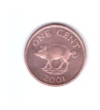 Moneda Insulele Bermude 1 cent 2001, stare foarte buna, curata