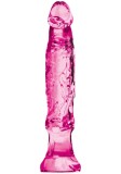 Dildo Anal Starter cu Ventuza, PVC, Roz, 16 cm