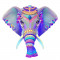 Sticker decorativ Elefant, Albastru, 63 cm, 7747ST