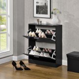 Pantofar Sykkylven 81x63x24 cm negru [en.casa] HausGarden Leisure