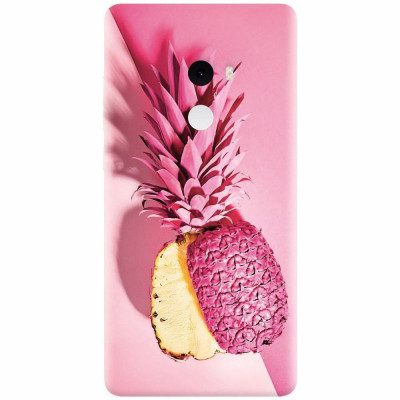 Husa silicon pentru Xiaomi Mi Mix 2, Pink Pineapple foto