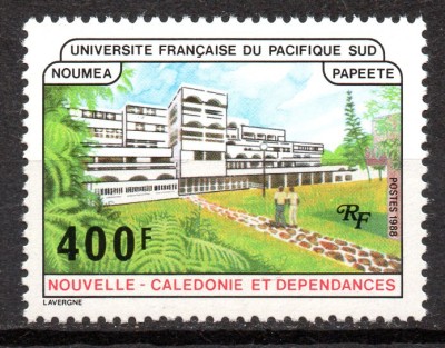 NOUA CALEDONIE 1988, Arhitectura, serie neuzată, MNH foto