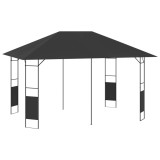 Pavilion de grădină, antracit, 4 x 3 m, 160 g/m&sup2;