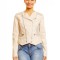 U590-155 Jacheta scurta din imitatie piele