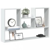 VidaXL Raft de perete, alb, 99x15x60 cm, lemn prelucrat