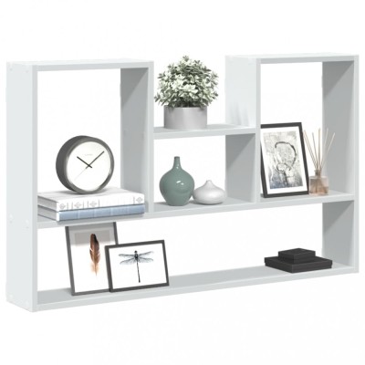 vidaXL Raft de perete, alb, 99x15x60 cm, lemn prelucrat 853236 foto
