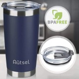 Termos cu capac, Stainless Steel, 900 ml, Albastru