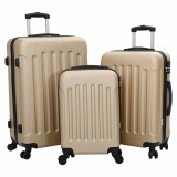 Set de genți 3 pcs carcasă tare champagne 20&#039;&#039; 24&#039;&#039; 28&#039;&#039; ABS