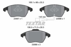 TEXTAR 2358701 Q+ set placute frana,frana disc