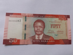 Liberia 50 Dollars 2016 UNC foto