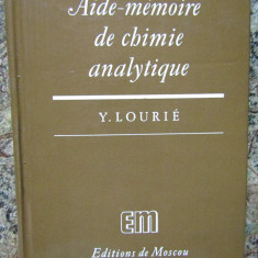 Aide mémoire de chimie analytique - YOULI LOURIE