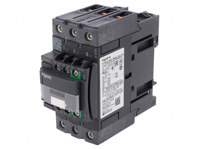 Contactor 3P NO 40A 690V cu Contacte Auxiliare NO NC