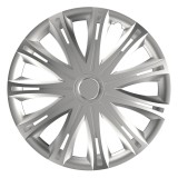 Capac roata auto Versaco Spark 16 inch argintiu pentru jante din otel, plastic ABS, montaj rapid, 1 bucata, model modern