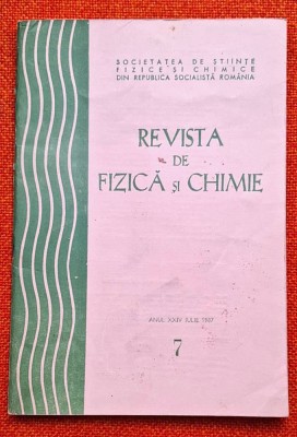 Revista de fizica si chimie nr 7 - iulie 1987 foto