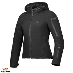 Geaca (jacheta) femei pentru scuter - motocicleta Touring/Adventure/Urban Ixon All season model Burning LS culoare: negru (geaca laminata; waterproof