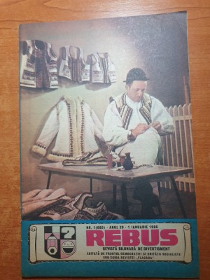 revista rebus 1 ianuarie 1986- total necompletata foto