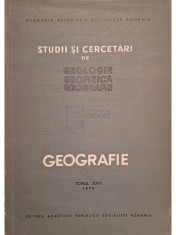 T. Morariu - Studii si cercetari de geologie, geofizica, geografie, tomul XXVI (Editia: 1979) foto