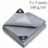 Cumpara ieftin Prelata premium 3x3 m, 160 g/mp, margini si colturi intarite, rezistenta la inghet
