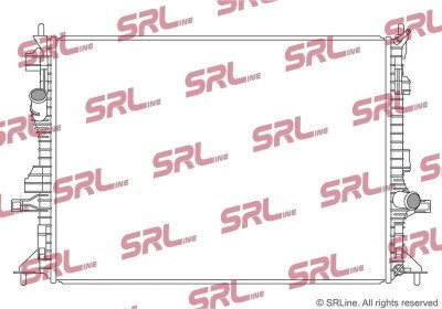 Radiator Ford Focus, motor: 1.0 Ecoboost, 1.5, 1.5 Ecoblue, 1.5 Ecoboost, 2.0 Ecoblue, Mhev, 672x488x16, SRLine, Aluminiu/ Plastic brazat, 2210505; foto