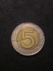 Moneda 5 Zlo?i Polonia foto