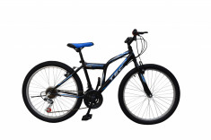 Bicicleta MTB TEC Strong , culoare Negru/Albastru, roata 24&amp;quot;, OtelPB Cod:202437000007 foto