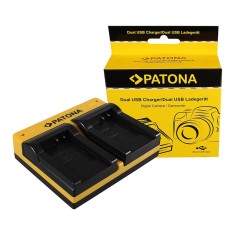 Patona Dual incarcator pentru Pentax D-LI88 Optio H90 P70 P80 W90 WS80 D-LI88 D-LI88 SANYO inkl. Micro-US