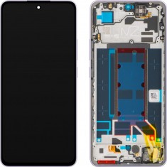Display cu Touchscreen Oppo Reno13 FS 5G / Reno13 F, cu Rama, Mov (Plume Purple), Service Pack 621029000450