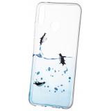 Husa TPU OEM Penguin pentru Huawei Y9 (2019), Transparenta