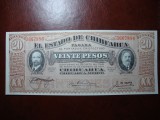 Moneda Mexic Chihuahua 20 Pesos 1915 UNC Argint