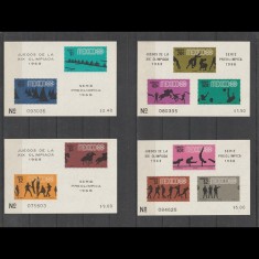 Jocurile Olimpice Mexic1968 - Mexic 1967 - MNH - Blocuri negumate