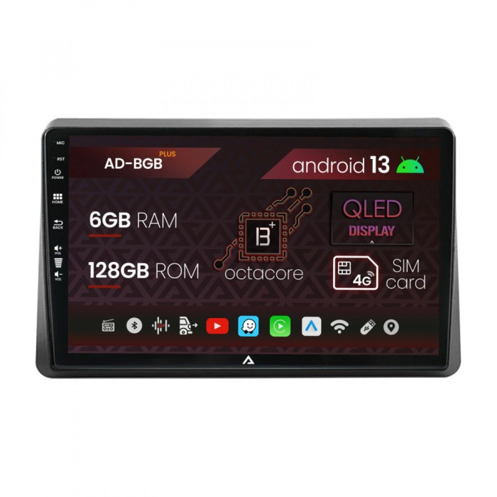 Navigatie Opel Movano Renault Master (2020-2024), Android 13, B-Octacore 6GB RAM + 128GB ROM, 9 Inch - AD-BGB9006+AD-BGRKIT377