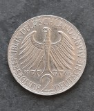 2 DM &quot;Max Planck&quot; 1963, litera D, Germania - B 4349, Europa