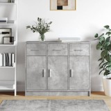 VidaXL Servantă, gri beton, 91x28x75 cm, lemn prelucrat