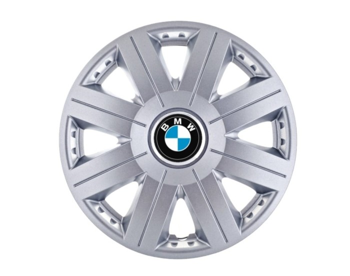 Set 4 capace roti Cosmos cromat R15, pentru gama auto BMW