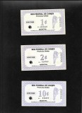 Rar! Set Argentina red federal de canjes 1 + 2 + 10 creditos, America Centrala si de Sud