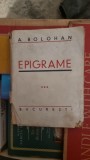 EPIGRAME - A. BOLOHAN (cu semnatura lui Iulian Vesper)
