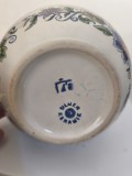 Recipient vintage din ceramica, pentru băuturi spirtoase