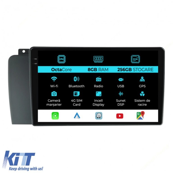 Navigatie Dedicata Volvo S60 (2004-2010), 9Inch, 8Gb Ram, 256Gb Stocare, Carplay Performance AutoTuning