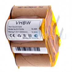 Baterie pentru curățare VHBW - 2000mAh, 7.2V, NiMH
