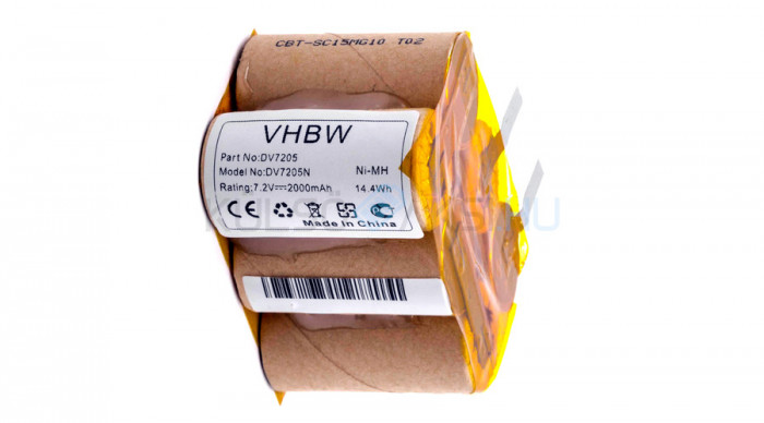 Baterie pentru curățare VHBW - 2000mAh, 7.2V, NiMH