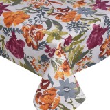 Fata de Masă Textil Bej cu Flori Colorate 180x140cm, CMCLASS