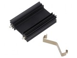 Radiator extrudat neagră